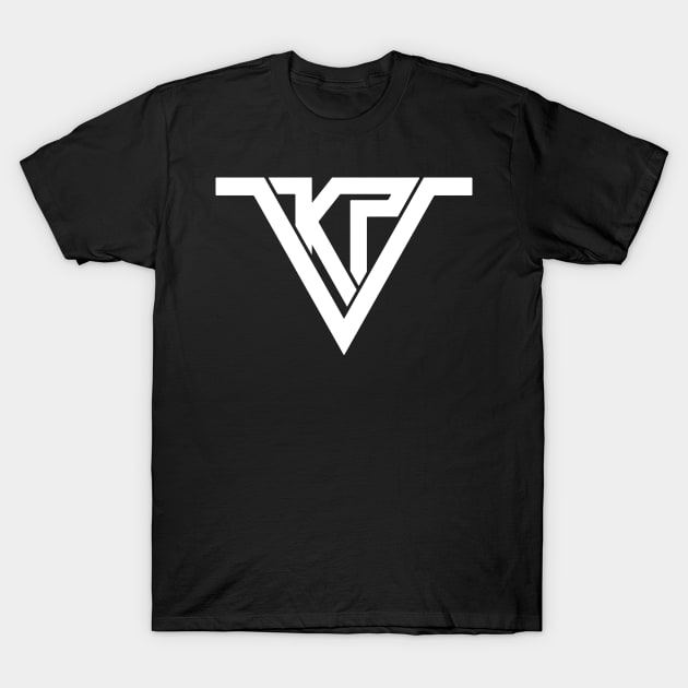 White Logo (Centered Chest) T-Shirt by KP5ive